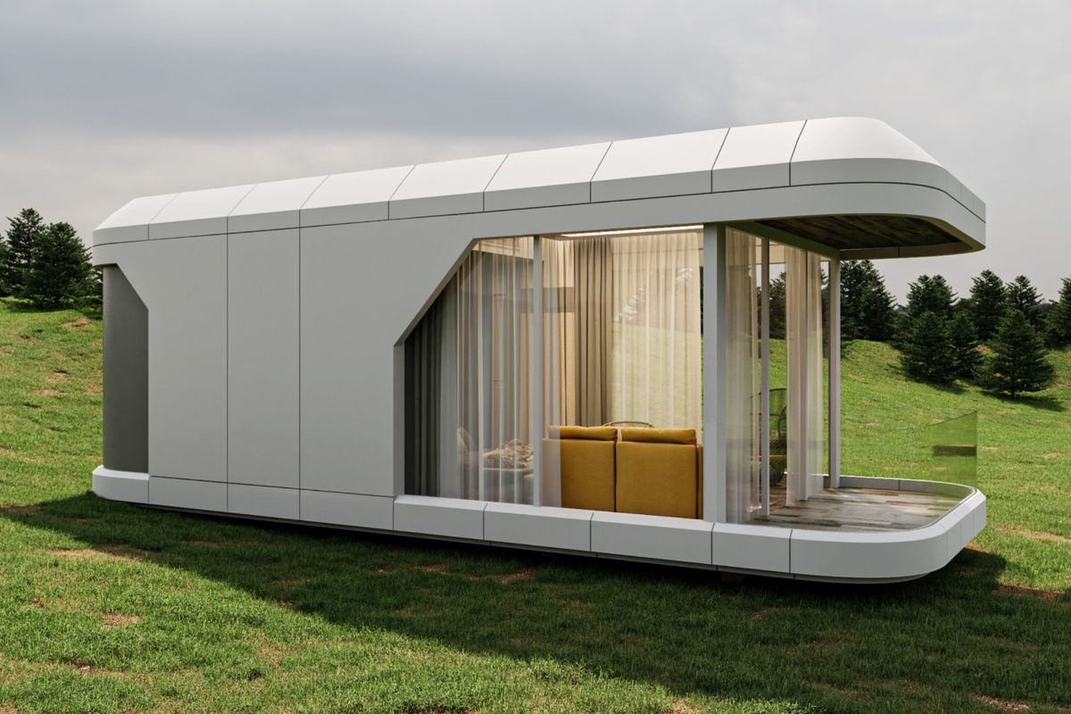 Side elevation of the capsule cabin