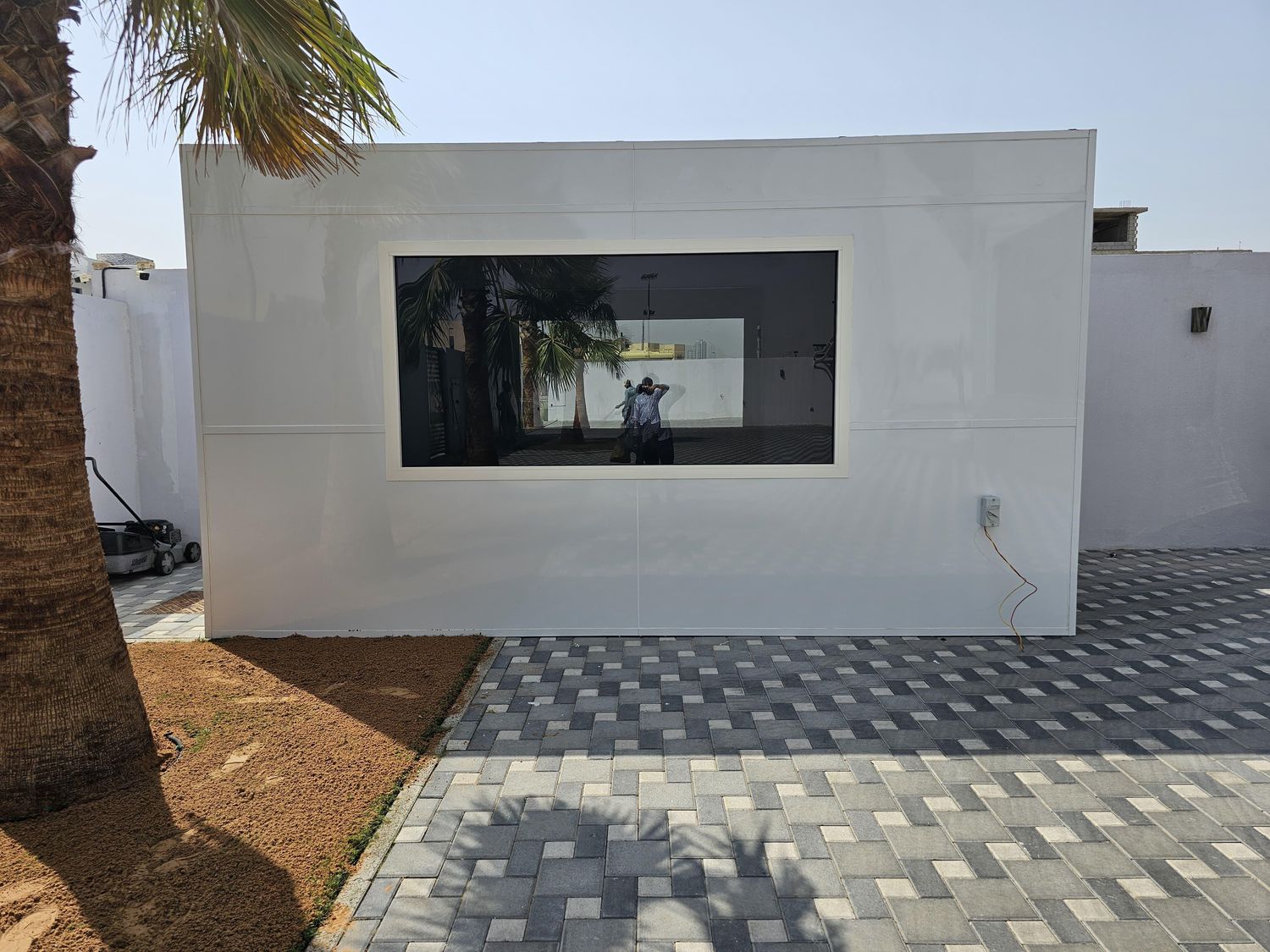 Installed in a private courtyard